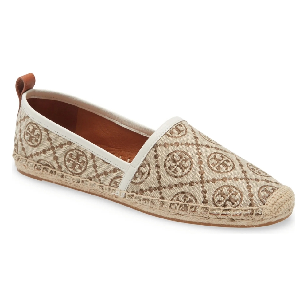 Tory Burch T Monogram Espadrille Flat 8.5